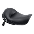 Mustang Motorcycle 06-17 Harley Dyna Standard Touring Solo Seat with Studs - Black