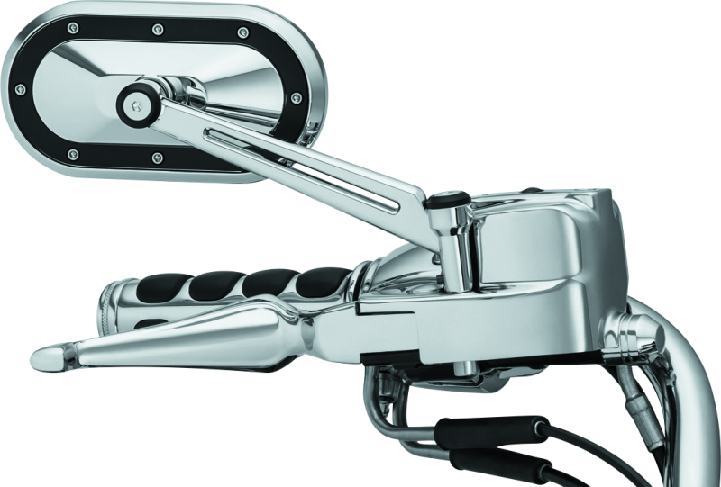 Kuryakyn Heavy Industry Mirrors Chrome and Black for Harley-Davidson and Powersports Applications Part 1765