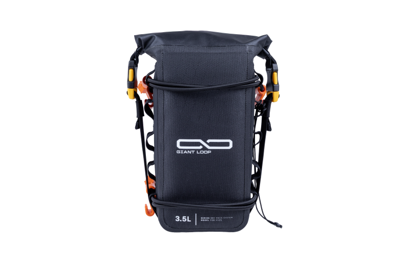 Giant Loop Fender Bag / Number Plate Bag 3.5L - Black for Powersports Vehicles