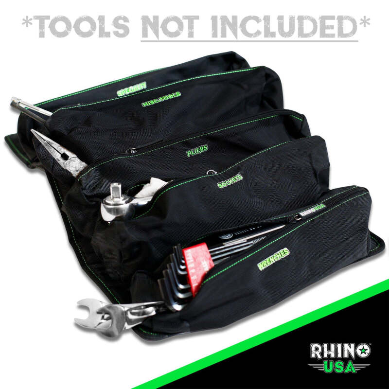 Rhino USA Heavy Duty Off-Road Tool Bag/Roll Camo – Durable & Weather-Resistant Powersports Storage