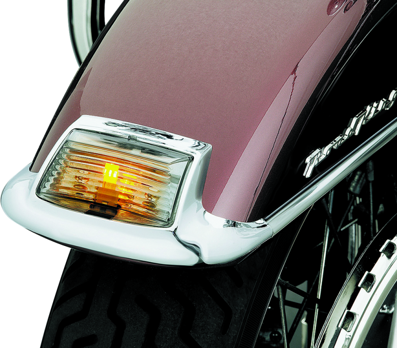Kuryakyn Front Smoke Fender Tip Lens With LED for Harley Davidson 2008-2009 Models