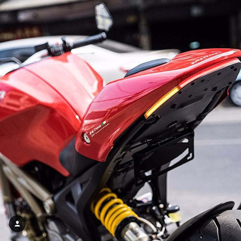New Rage Cycles Ducati Monster 1100 Fender Eliminator Kit with Load Equalizer (Part #1100-FE-L)