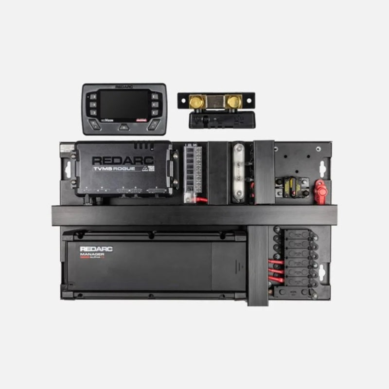 REDARC REDWorks QuickFit75 Power Panel with 75A TVMS Rogue/RedVision Display System