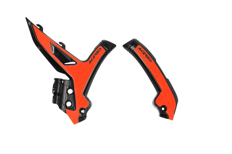 Acerbis 23+ KTM Frame Guard with X-Grip - Black and Orange for KTM EXC-F, SX, XC, XC-F Models