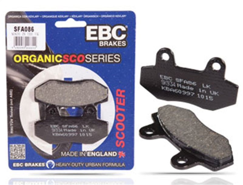EBC Powersports SFA321 Organic Brake Pads for Piaggio Fly 150 (1999-2006) Rear Left