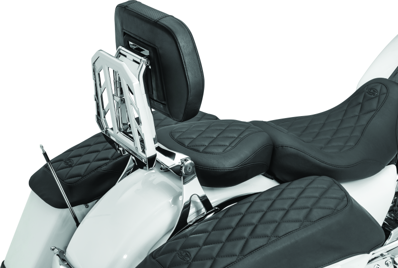 Kuryakyn Neo Driver & Passenger Backrest with Luggage Rack – Chrome Part 5746