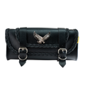 Willie & Max Universal Black Magic 12-Inch Tool Bag – Durable Synthetic Leather Storage for Powersports Vehicles
