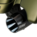 Vance & Hines Blackbird 450 Slip-On Exhaust for Harley Touring Models with Black Contrast End Caps