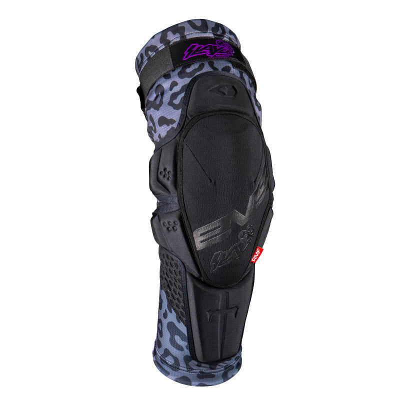 EVS Slayco96 Knee Guard Pair Ghost/Leopard 2XL - Premium Impact Protection for Motorsports