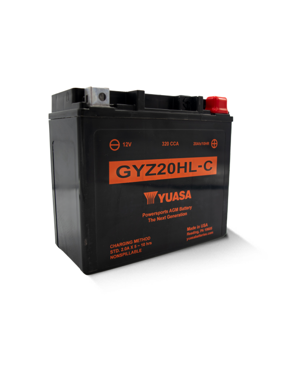 Yuasa Battery GYZ20HL-C High Performance Maintenance-Free AGM Powersports Battery
