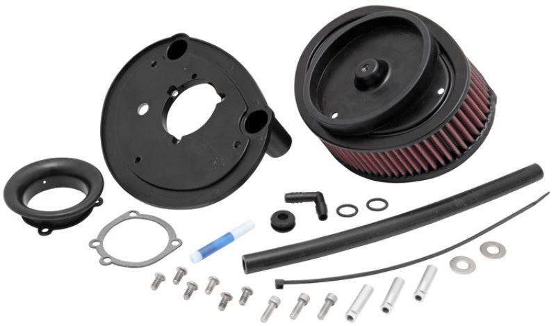 K&N Engineering RK-3910-1 Oval Red 9-inch Intake System for Harley-Davidson Twin Cam Engines