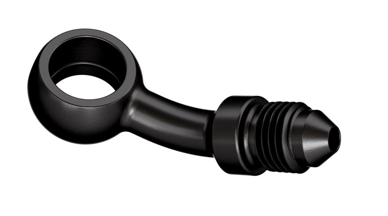 Goodridge P593-03-04ZBK 35 Degree Banjo Adaptor for 7/16 Inch Bolt - Powersports Brake and Clutch Line Fittings