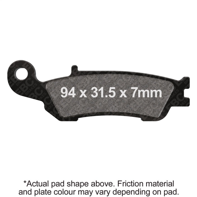 EBC Powersports Carbon X Brake Pads for Yamaha YZ250F and YZ450F (Part FA450X)