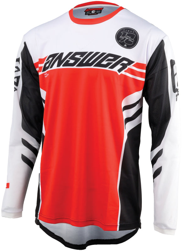 Answer 25 Arkon Nitrus Youth Jersey - Medium - Red, Black & White for Powersports
