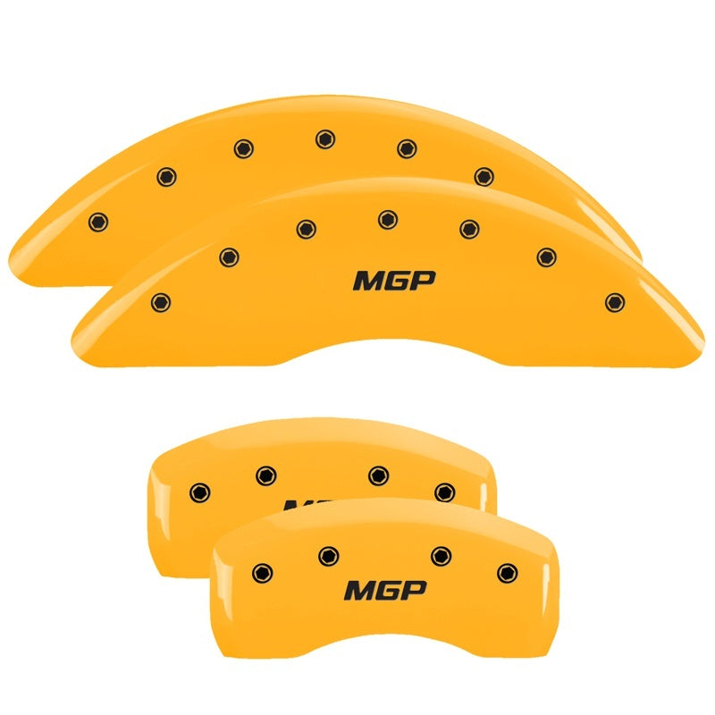 MGP 4 Caliper Covers for 2020-2021 Kia Sportage – Yellow Finish with Black Engraving