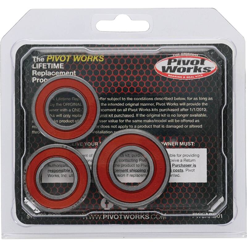 Pivot Works Premium Wheel Bearing Kit for Kawasaki KX Series - Part Number 25-1345-P