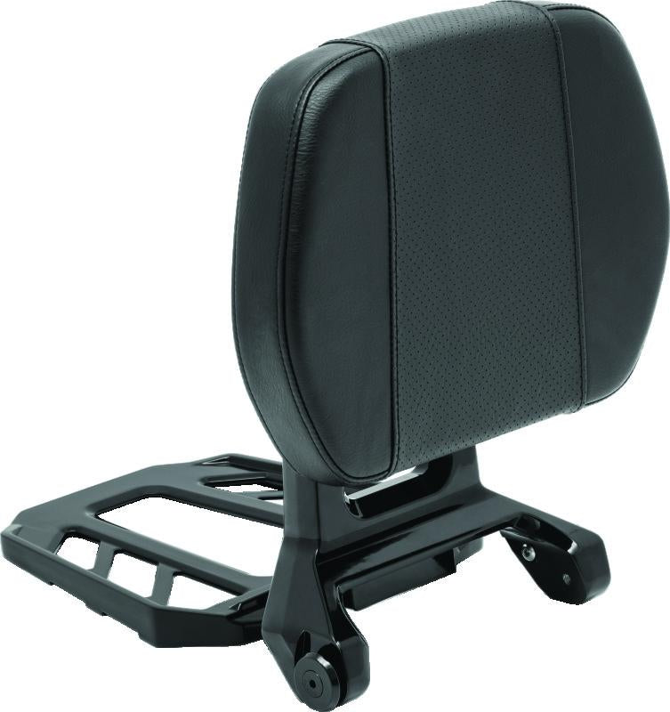 Kuryakyn Neo Driver & Passenger Backrest Black - Versatile Luggage Rack and Back Support System for Powersports Vehicles