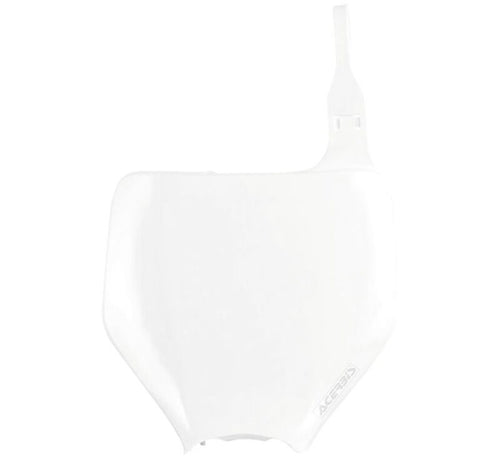 Acerbis 03-08 Kawasaki KX/KXF & 04-06 Suzuki RMZ250 Front Number Plate - White
