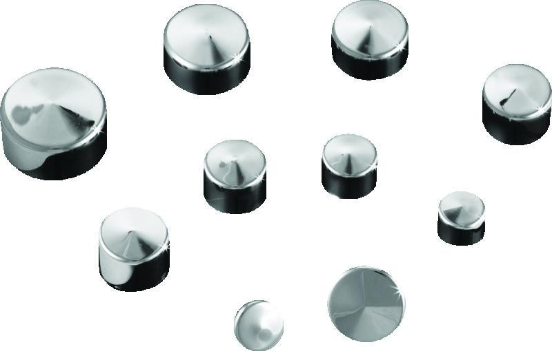 Kuryakyn Kool Kaps 7/16 inch Hex Head Bolt Covers - Durable Aerospace GFP Polymer Finish