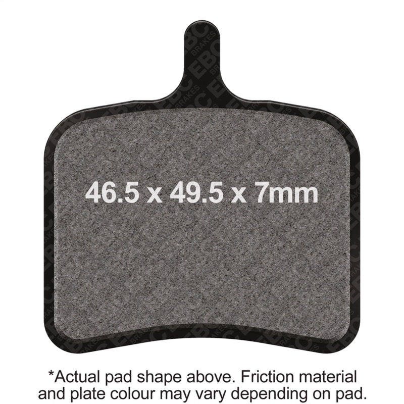 EBC Powersports Double-H Sintered Brake Pads for Buell 1125 R (2008-2010) – High-Performance Rear Left Pad
