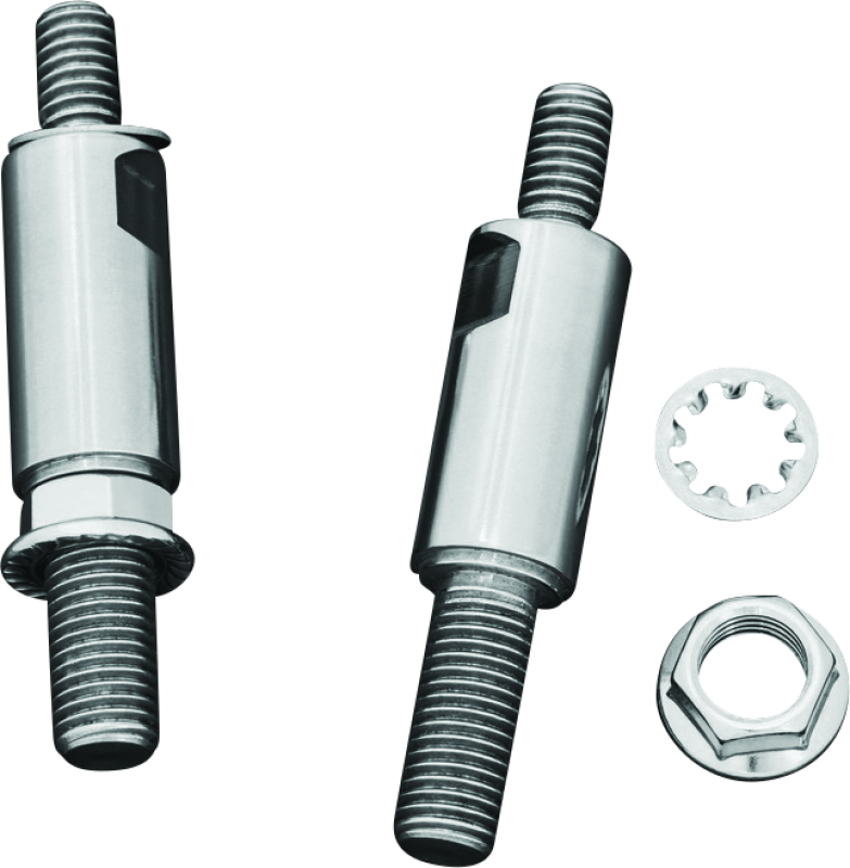 Kuryakyn Raised Mirror Adaptors for Metric Motorcycle Models – Chrome Part 1713