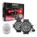 XKGLOW XK1156F-R-C Motorcycle Rear LED Turn Signal Kit - Flat Style Clear Lenses for Harley Davidson
