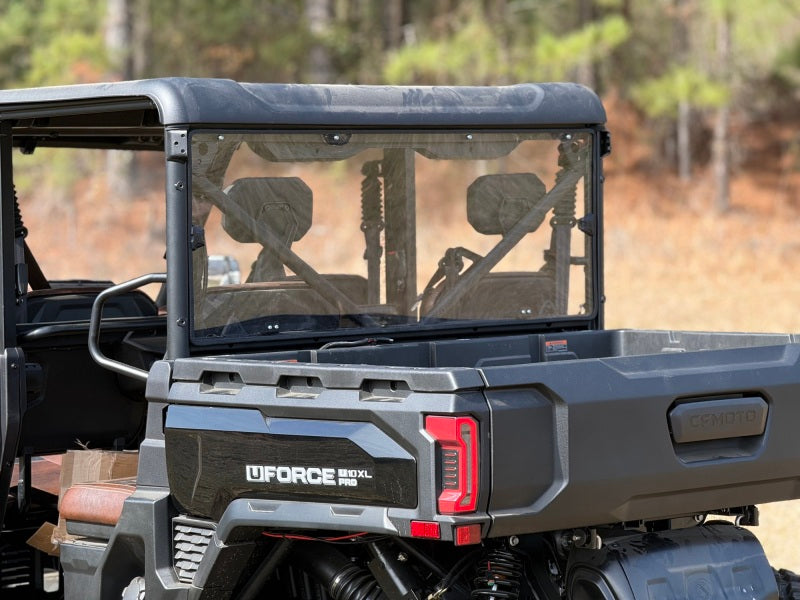 Seizmik 25+ CF Moto U10 Pro Rear Windshield - Impact-Resistant Polycarbonate with UV Protection