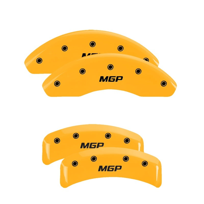 MGP 4 Caliper Covers for BMW 318iC (1984-1993) – Yellow Powder Coat with Engraved MGP Logo