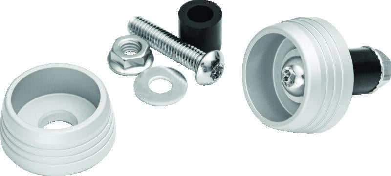 Kuryakyn Lodestar Front Axle Sliders for BMW R1200GS and R1200RT - Silver