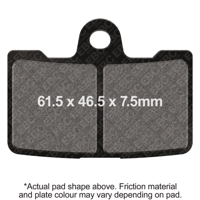 EBC Powersports Double-H Sintered Front Left Brake Pads for Buell 1125 and XB12 Models - Part FA454/4HH