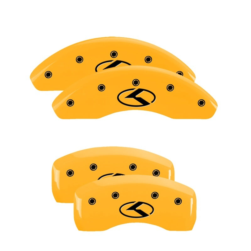MGP 4-Piece Caliper Covers for 2018-2021 Honda Accord – Yellow Finish with Black Engraving