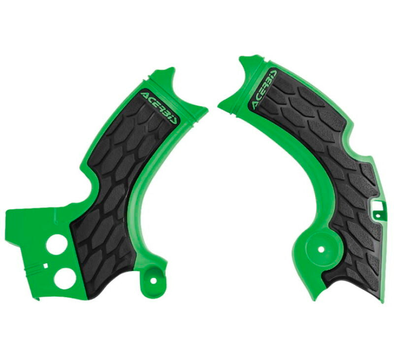 Acerbis Kawasaki KX250F/KX250 Frame Guard with X Grip - Green/Black
