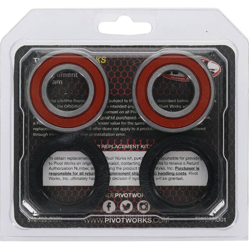 Pivot Works Premium Wheel Bearing Kit for Honda TRX250R and TRX300 Fourtrax Models