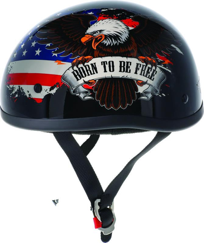 Bikers Choice Skid Lids Freedom Eagle Original Helmet - Large