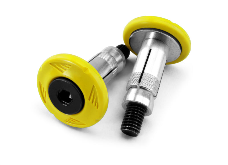 Cycra Grip Armor Bar End - Yellow for Powersports with Damage Protection