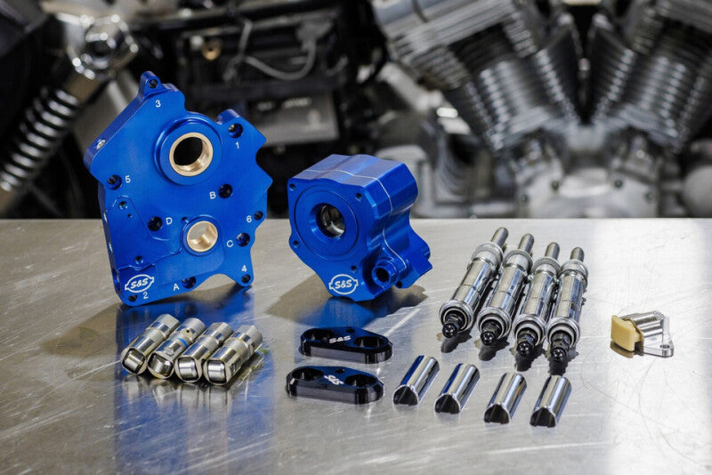 S&S Cycle 2017+ M8 Oil Cooled Cam Chest Kit with VVT - Part #310-1263A