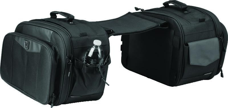 Kuryakyn Momentum Outrider Saddlebags - Durable Waterproof Motorcycle Storage with Adjustable Mounting Straps
