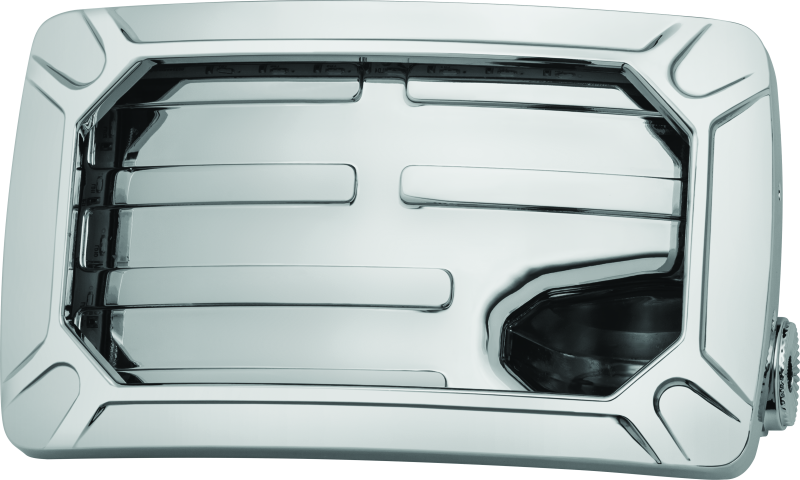 Kuryakyn Nova Curved Horizontal Mount Side License Plate Holder Chrome Part 3192