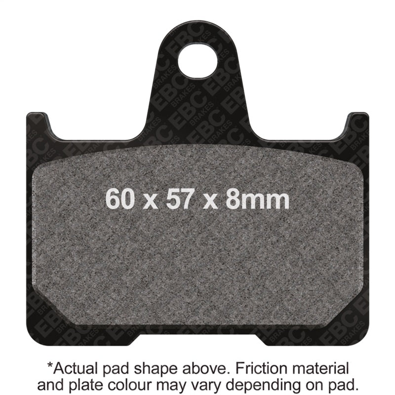 EBC Powersports FA254V Semi-Sintered Rear Brake Pads for Harley-Davidson Sportster XL 883 L Superlow