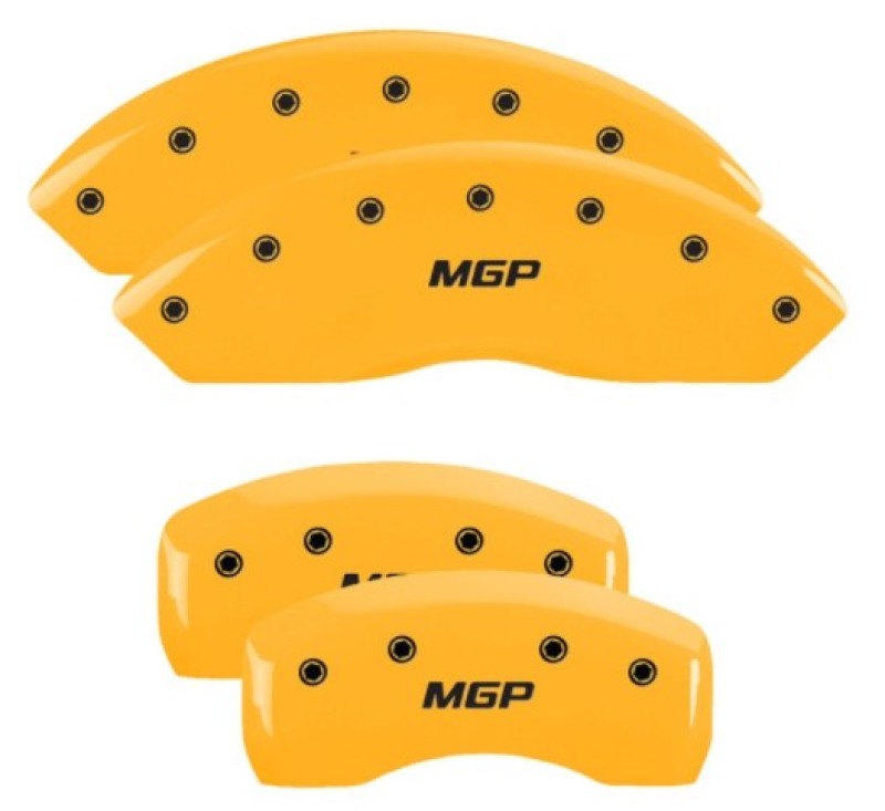 MGP 37008SMGPYL Yellow Powder Coat Caliper Covers for 2007-2011 Infiniti G35 & G37