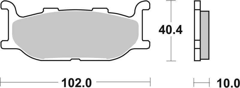 Brembo OE Powersports 07YA27SA Sintered Front Brake Pads for Yamaha FZX Zeal 250cc