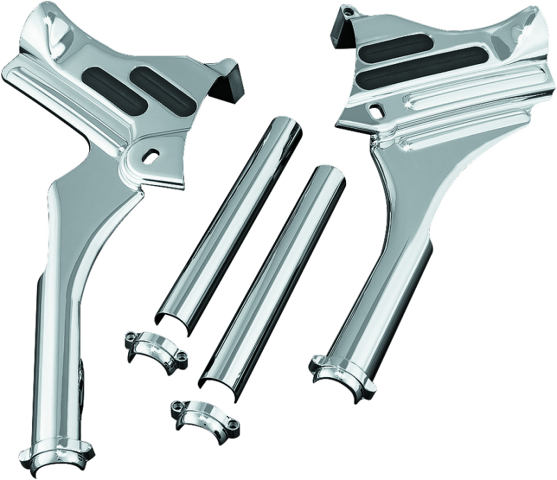 Kuryakyn Deluxe Neck Covers for 1995-2007 Harley Touring Models Chrome – Part #7866