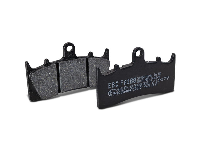 EBC Powersports FA249 Organic Brake Pads for Kawasaki ZX-7RR – 6 Piston Caliper Front Replacement