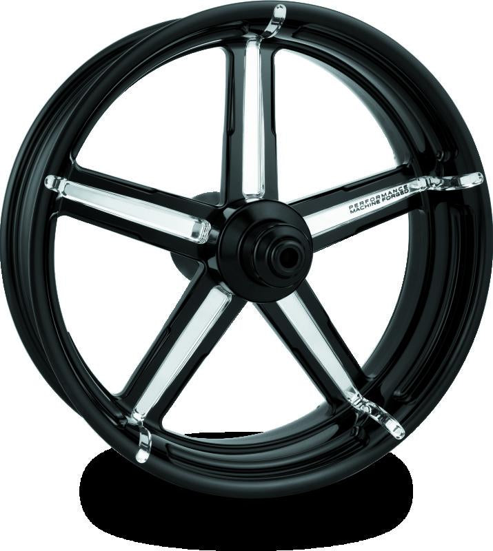 Performance Machine 21x3.5 Forged Formula Wheel in Contrast Cut Platinum for Harley Davidson