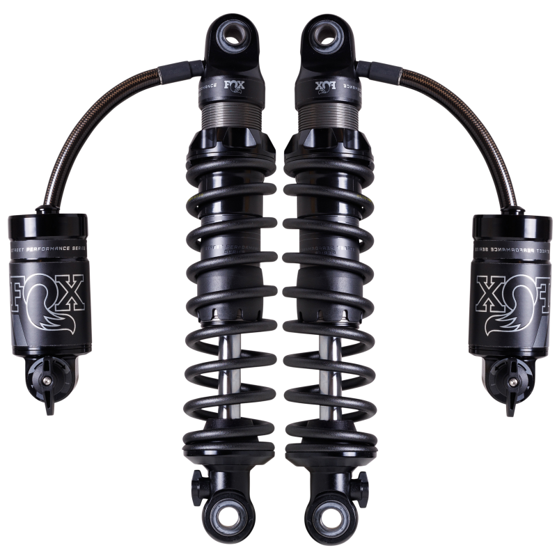 FOX Powersports AM Touring 12-inch Shock Set with Remote Reservoir for Harley Davidson FLHS and FLTRSEI Models