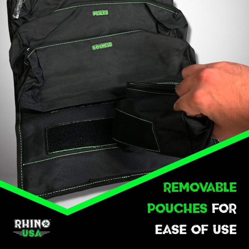 Rhino USA Heavy Duty Off-Road Tool Bag/Roll Camo – Durable & Weather-Resistant Powersports Storage