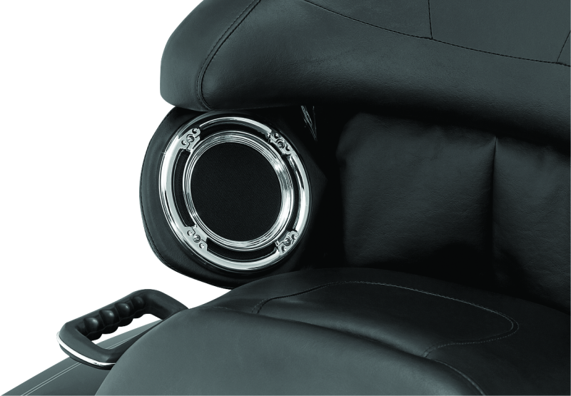 Kuryakyn Rear Speaker Accents for Harley-Davidson Chrome - Part 3792