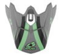 EVS T3 Works Helmet Visor - Matte Grey, Green & Black for Powersports