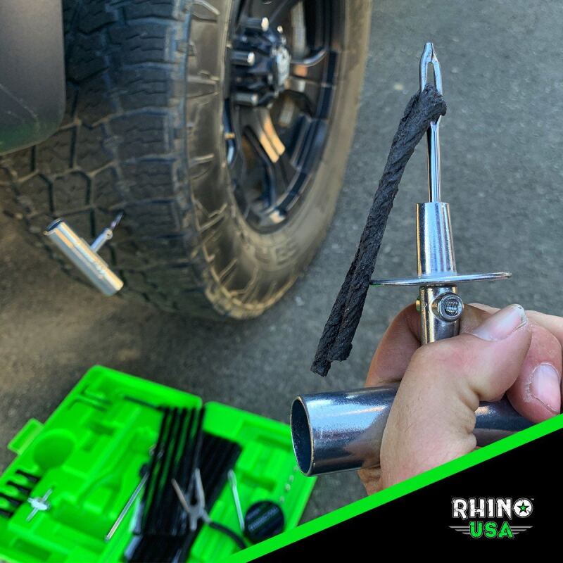 Rhino USA Tire Repair Plug Kit (86 Pieces) for Tubeless Tires - RNO-TIRE-REPAIR-KIT