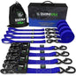1.6" x 15' Heavy Duty Ratchet Tie-Down Set (4-Pack)